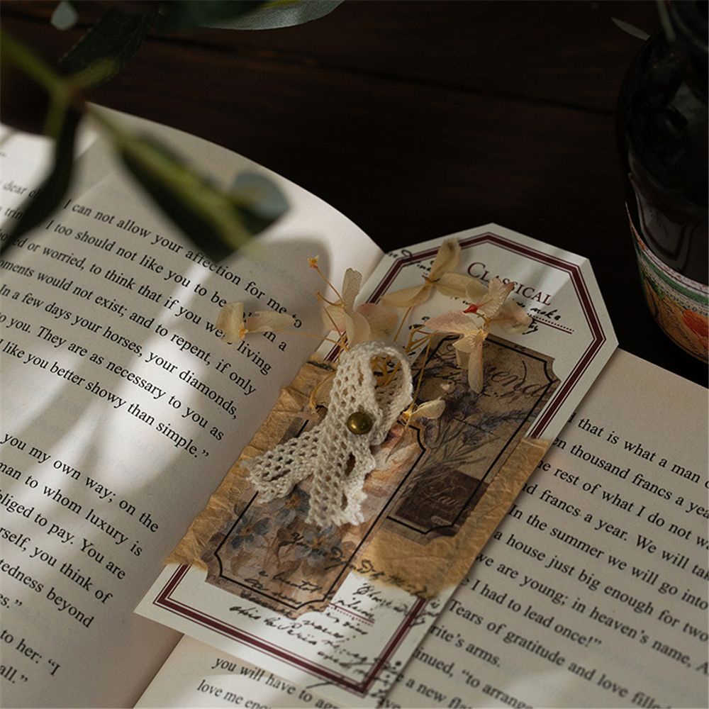 Miếng dán trang trí sổ tay hình hoa hồng phong cách vintage