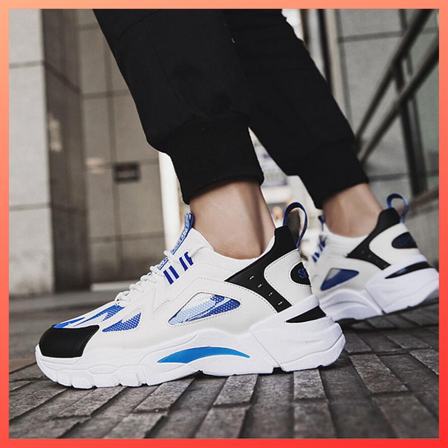 nam sneaker Giày sneaker nam trắng D555 shop Địch Địch chuyên giày nam đẹp