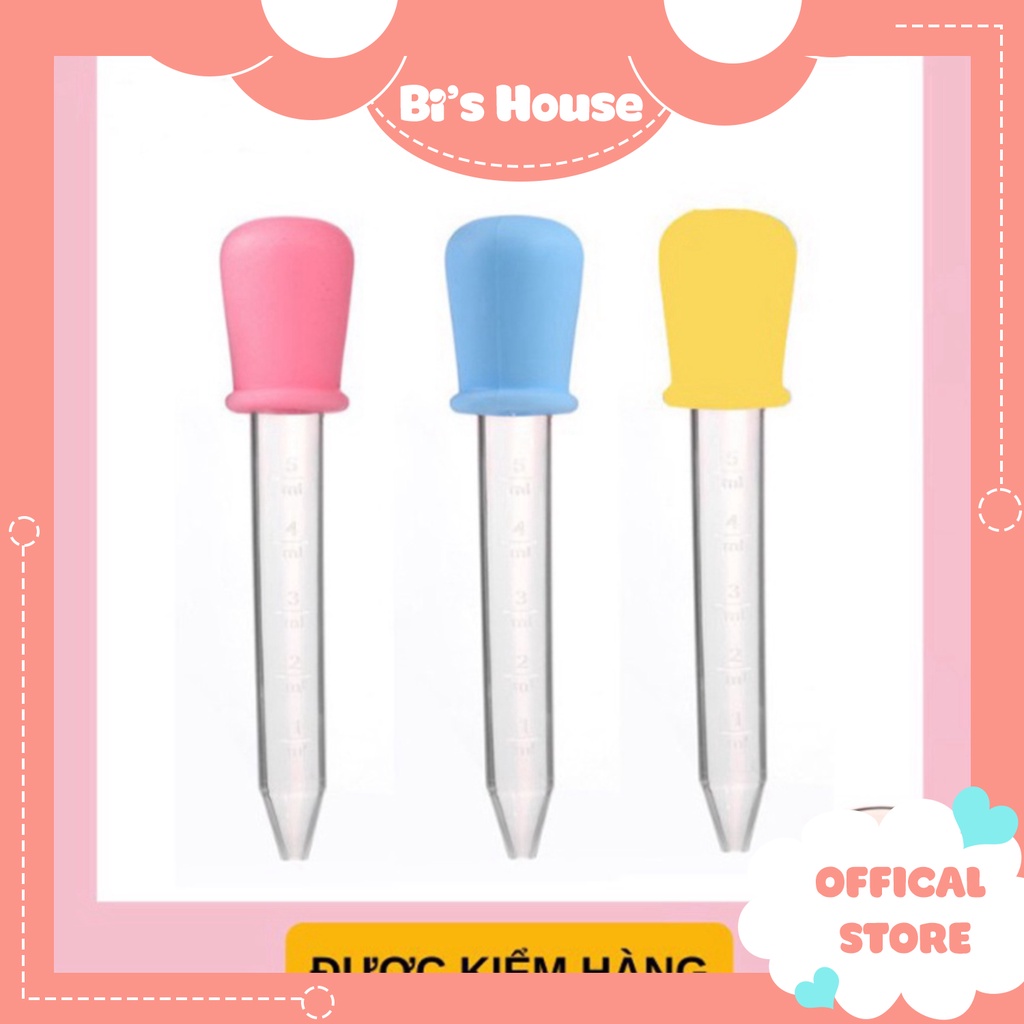 🌟 Ống bơm thuốc cho bé - ống bón sữa loại 5ml cho bé chất liệu silicon an toàn cho bé 🍀