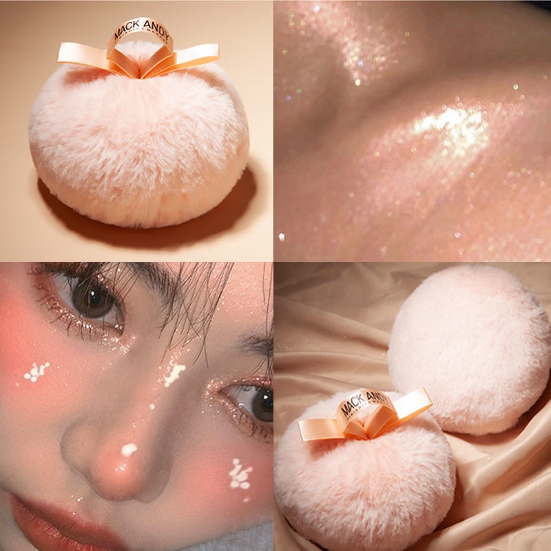 Bông phấn bắt sáng nhũ highlight MACK ANDY Tạo Hiệu Ứng Lấp Lánh Cho Body, Lộng Lẫy Dự Tiệc