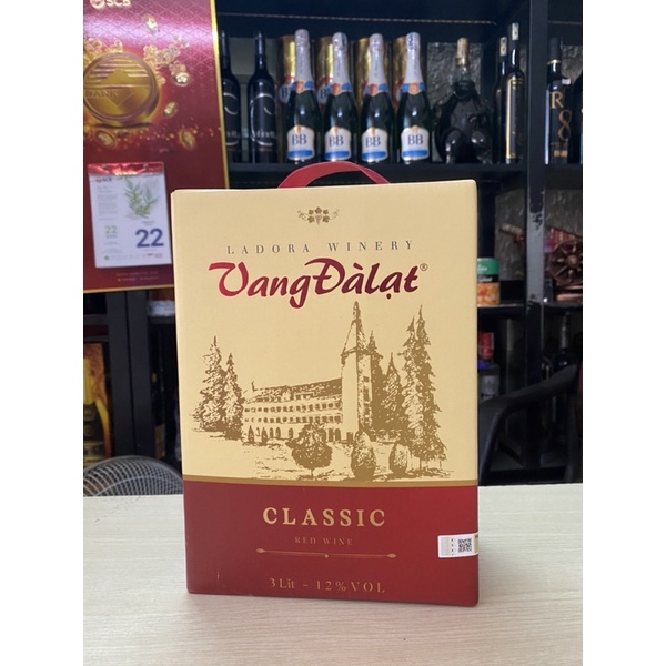 Vang Đà Lạt Classic đỏ 3 Lít