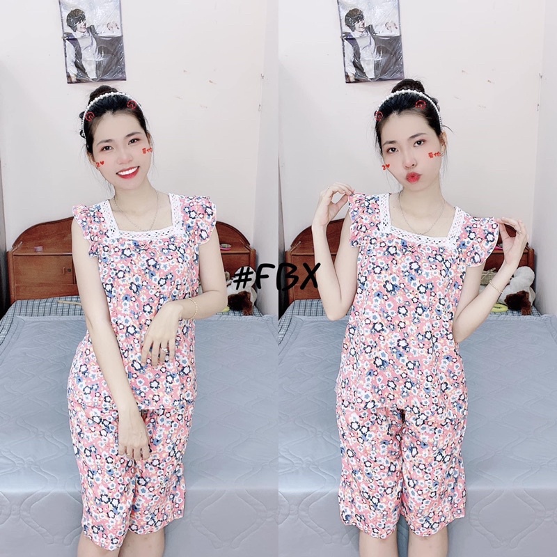 Bộ đồ tole áo tay cánh tiên quần lửng F21 VNXK