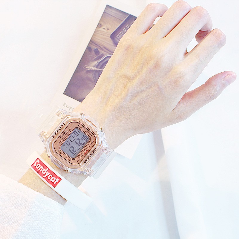 (Giá Sỉ) Đồng Hồ Thể Thao Nam Nữ Sport C29 Dây Trong Suốt Máy Điện Tử 8 Chức Năng - Bảo Hành 6 Tháng | BigBuy360 - bigbuy360.vn