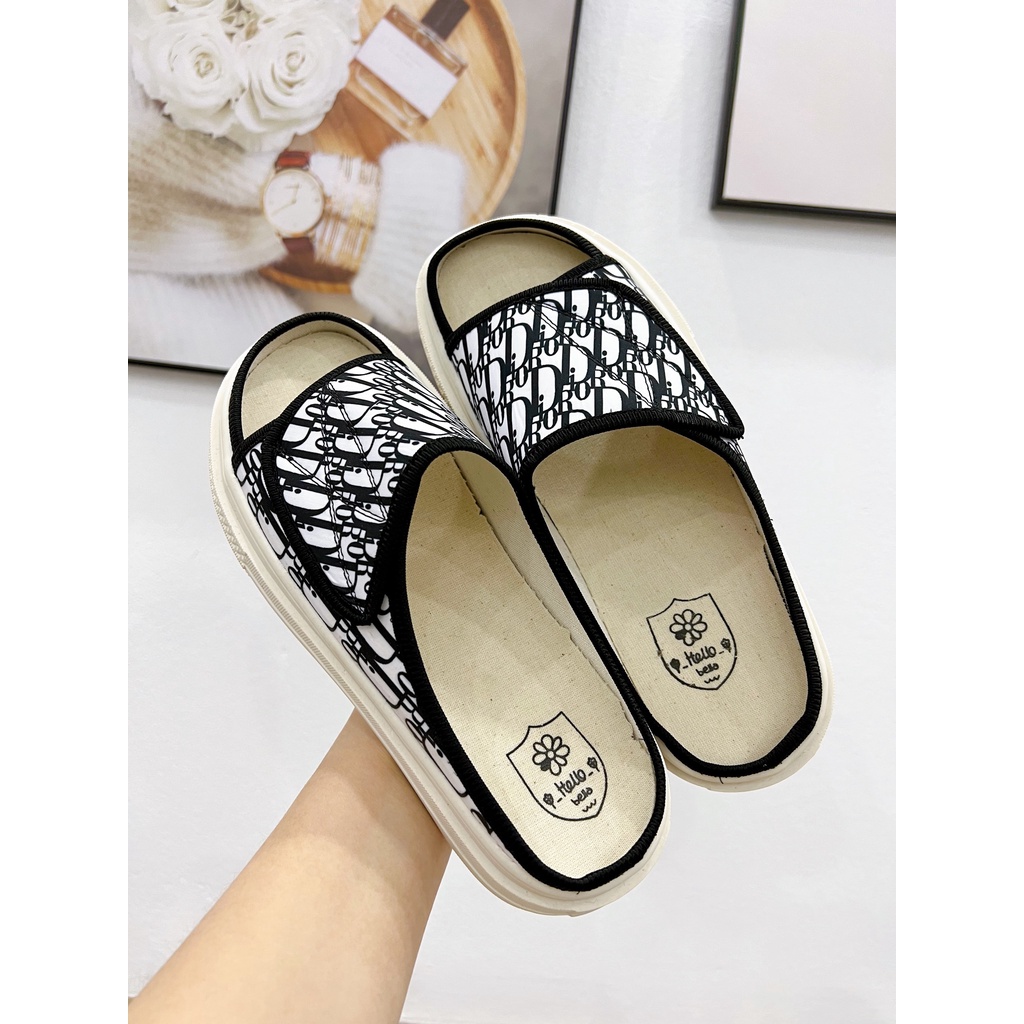 (VIDEO) Dép nữ mùa hè bản Diorrr vân siêu đẹp nữ tính