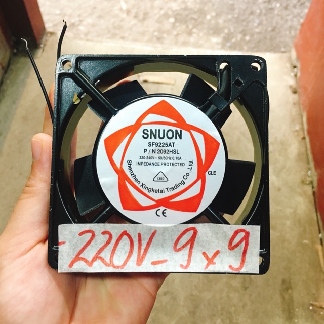 Quạt Tản Nhiệt 220V - 9x9cm