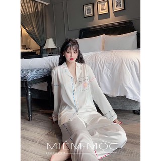 PIJAMA TRẮNG PHIẾU BÉ NGOAN CAO CẤP