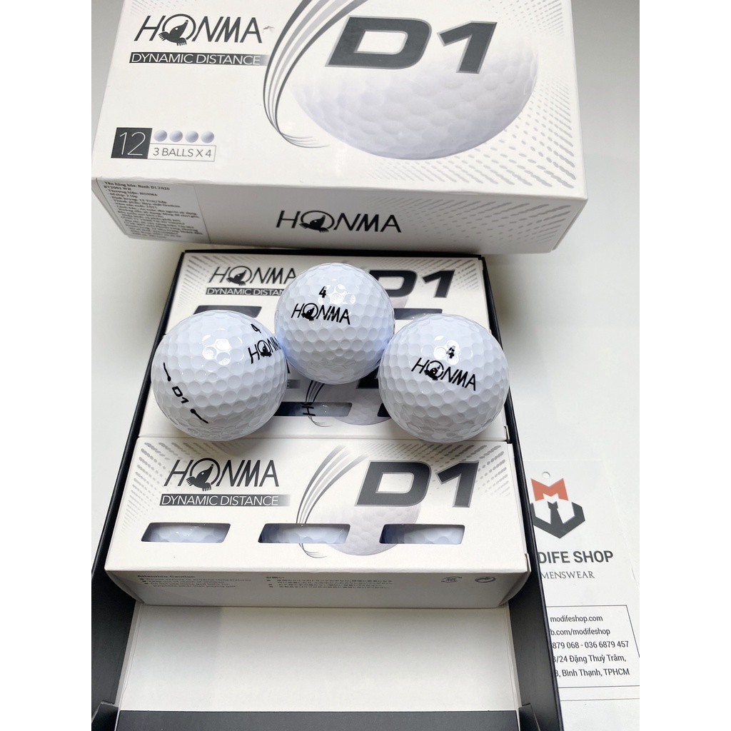 Bóng Golf Honma D1 (New) - Hộp gồm 12 quả - Modife Shop