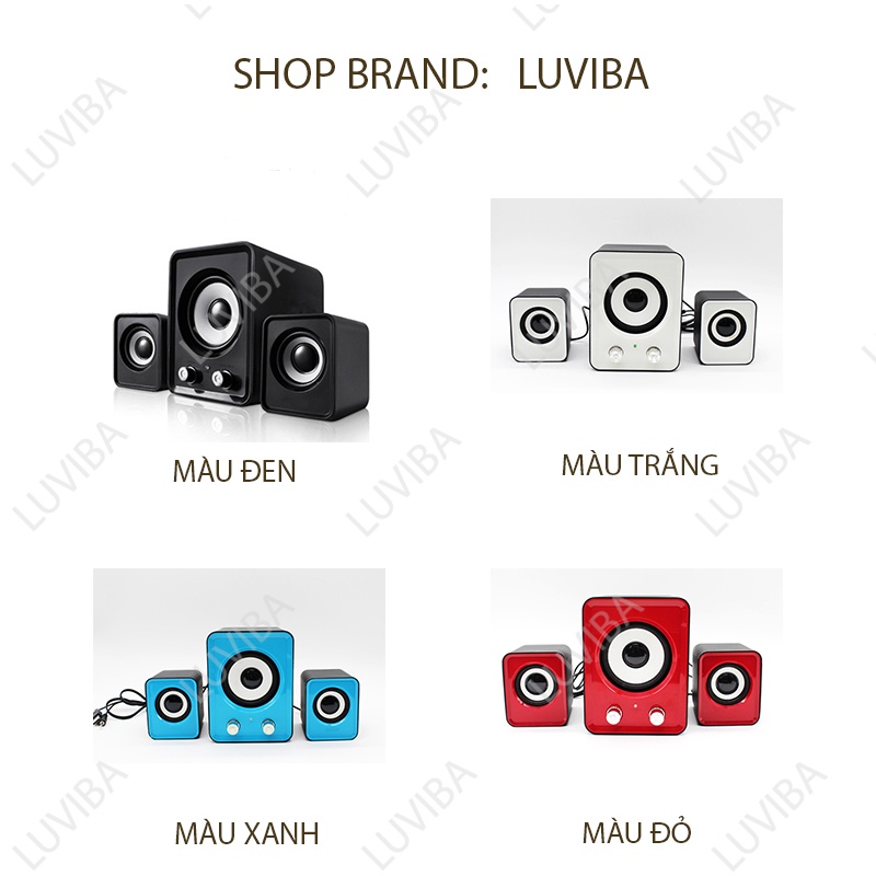 Loa máy tính để bàn mini bass mạnh loa vi tính cây giá rẻ LUVIBA FT202