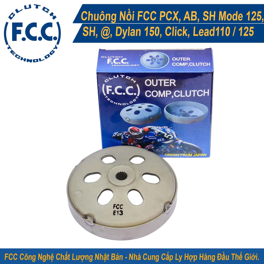 Chuông nồi FCC Honda PCX, AB, SH Mode 125, SH, @, Dylan150, Click, Lead110,125