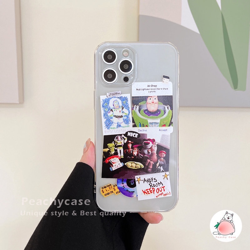 Ốp Điện Thoại TPU Mềm Trong Suốt Hình Buzz Lightyear Cho iPhone 14 13 12 Pro Max 11 Xr Xs Max X 7 8 Plus Se 2020 14max 14pro