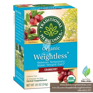 Trà Hữu Cơ Traditional Medicinals Organic Weightless Cranberry Tea