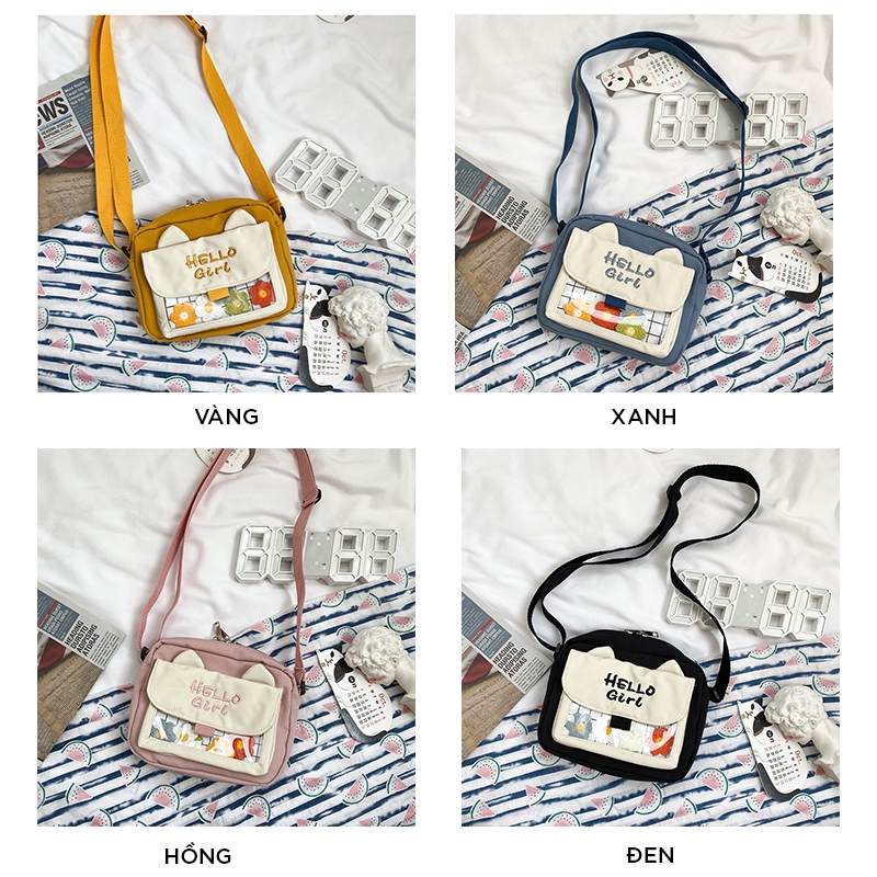 Túi đeo chéo nữ đi học mini nhỏ gọn giá rẻ đẹp dễ thương nhiêu ngăn LOT STORE TX595 | BigBuy360 - bigbuy360.vn