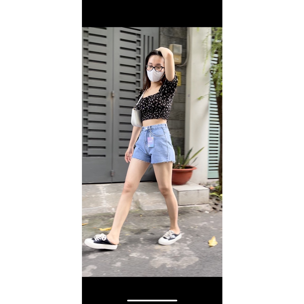 (Siêu Rẻ) Quần Jeans Nữ Short TườngVy Màu Xanh Basic Đủ Size | BigBuy360 - bigbuy360.vn