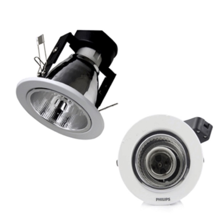 Choá đèn lon âm trần 66662, 66663 lỗ cắt 90mm, 100mm
