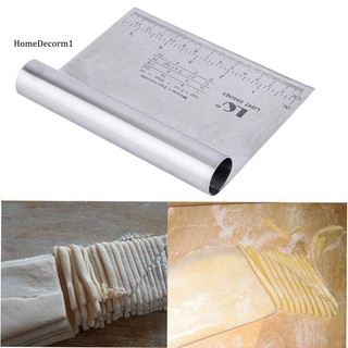 HMDC_Stainless Steel Pizza Dough Scraper Scale Cutter Kitchen Flour Pastry Cake Tool