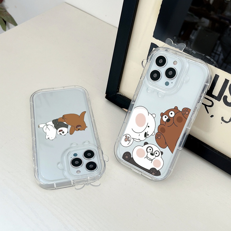 SUNTAIHO Ốp lưng iphone Ốp điện thoại tpu dẻo in hình gấu trúc thích hợp cho iPhone 13 11 Pro 14 Pro Max 12 Pro Max Xs Max XR 6 6Plus