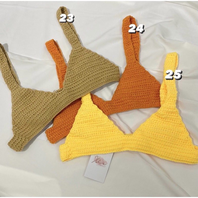 Crochet bralette - Áo len móc 01
