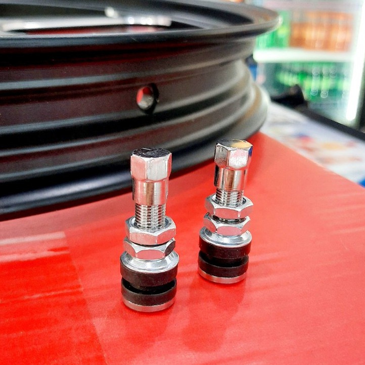 Chân van vòi Inox không ruột cho bánh mâm các loại xe