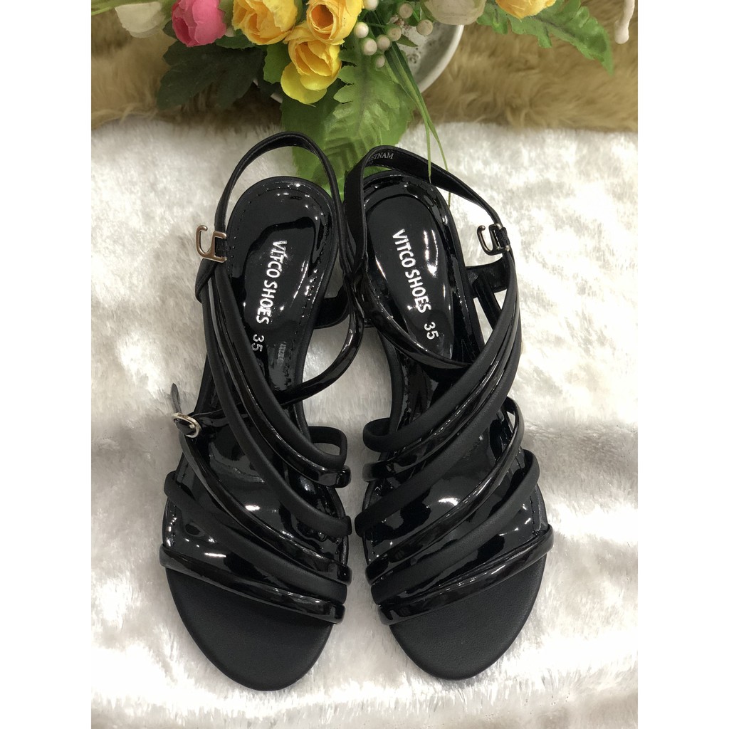 ( HÀNG VNXK) SANDAL GÓT CAO 3 PHÂN