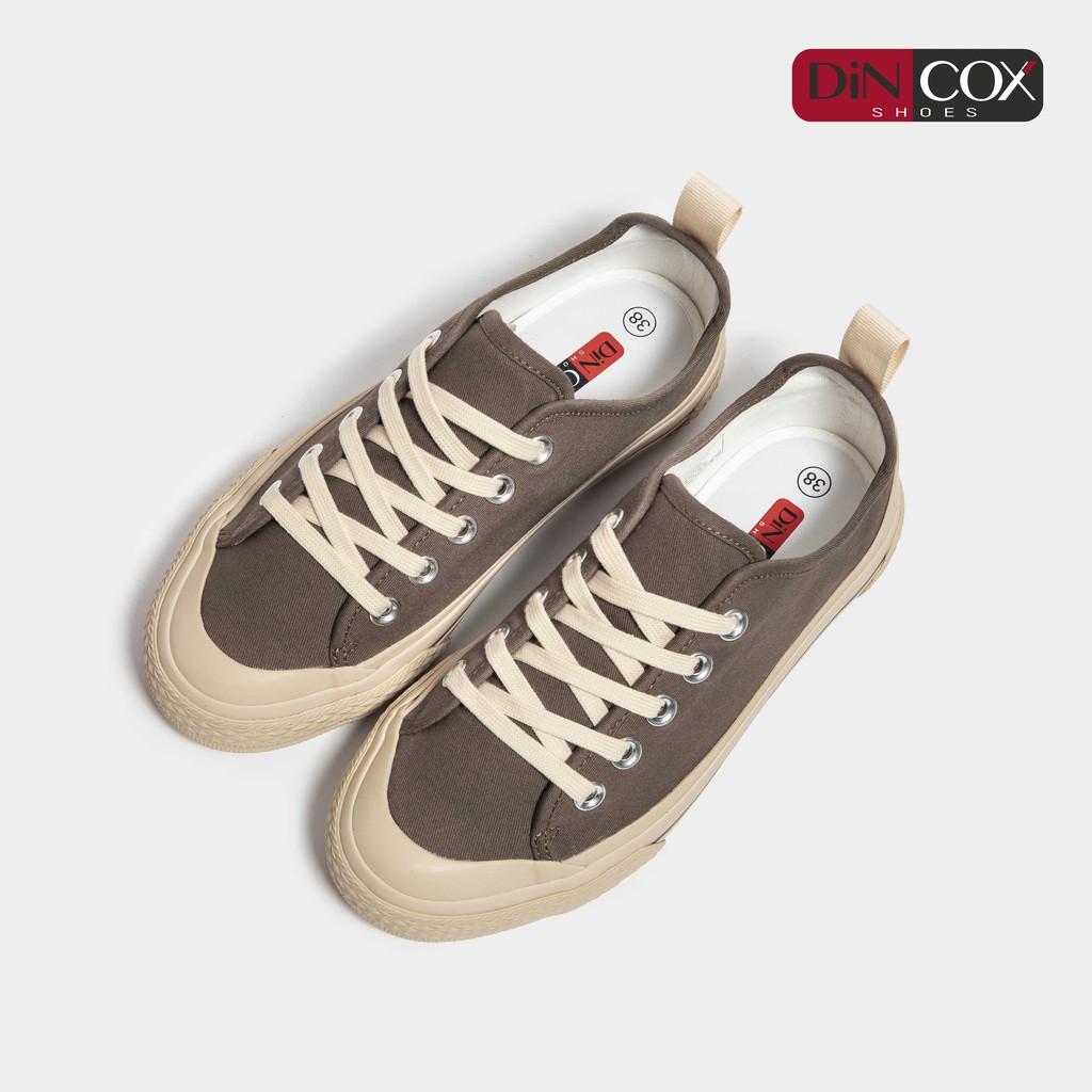 Giày Sneaker Vải Nữ DINCOX C20 Nữ Tính Sang Trọng Chocolate | BigBuy360 - bigbuy360.vn