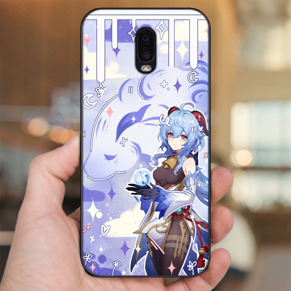 Ốp lưng Samsung J7 Plus viền đen in hình Ganyu Genshin Impact