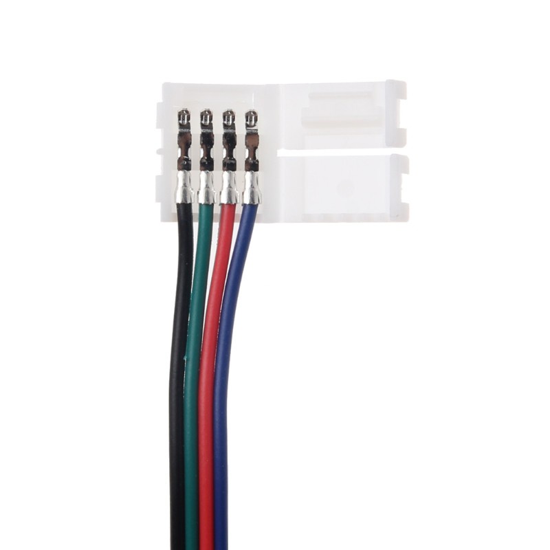 (Hàng Mới Về) Dây Nối Đèn Led 4 Pin 10mm 17cm Rgb Cho Dây Đèn Led 5050