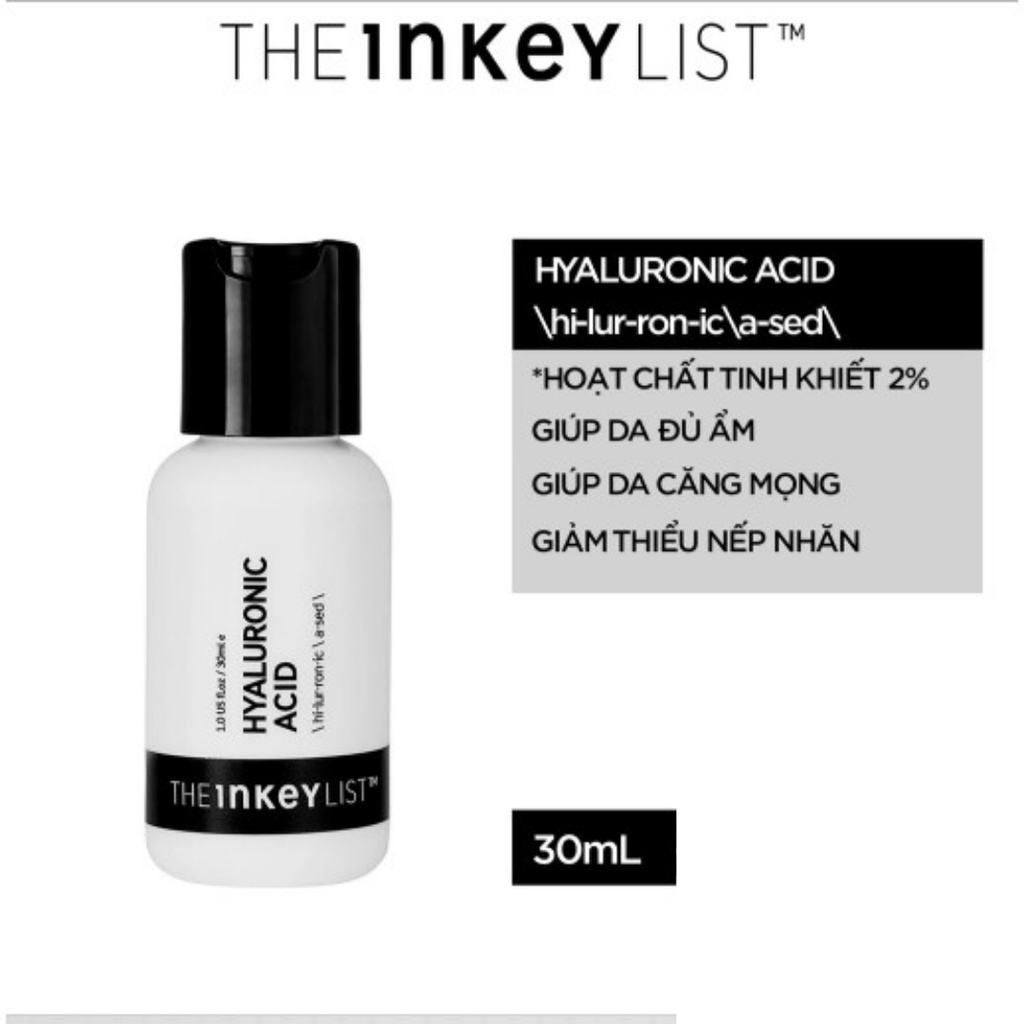 Serum Dưỡng Ẩm The Inkey List - Hyaluronic Acid  (30ml)