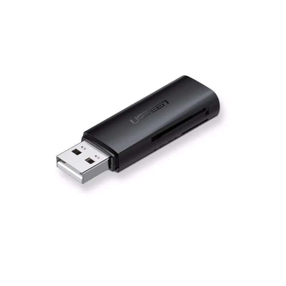 Ugreen 60721 Màu Đen Đầu đọc thẻ card reader USB 2.0 hỗ trợ thẻ SD/TF CM264 20060721