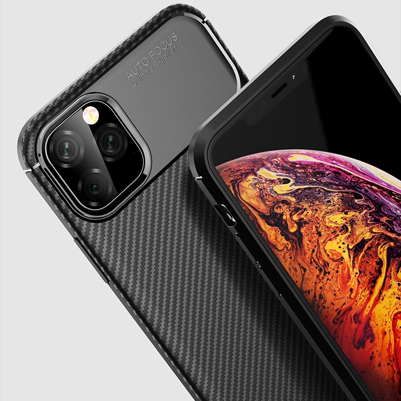 Ốp điện thoại silicon sợi carbon sang trọng thích hợp cho iPhone 13 12 11 Pro Max XS Max XR X 7 8 Plus SE 2020