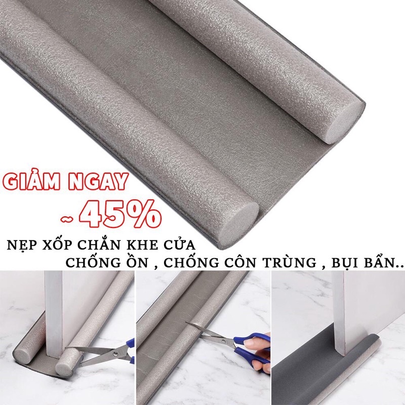 Xốp chèn khe cửa chống va đập, thoát hơi máy lạnh, ngăn côn trùng