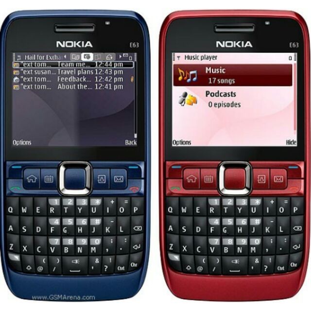 Điện Thoại Nokia E63 Có 3G Kèm Pin, Sạc - Wifi Loa To,Nghe Gọi Rõ Ràng - Bảo Hành 12 Tháng