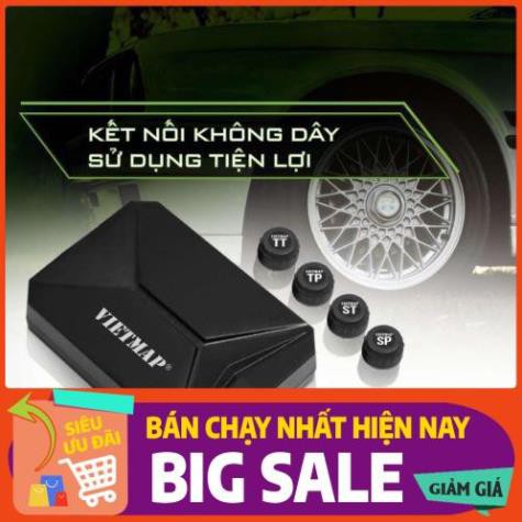 VIETMAP V1A - Bộ Thiết Bị Cảm Biến Áp Suất Lốp Tích Hợp DVD Android Dành Cho Ô tô - HÀNG CHÍNH HÃNG