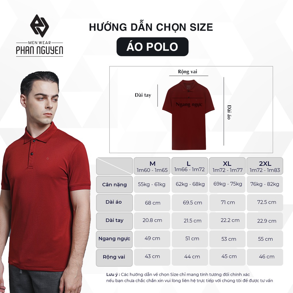 [Mã LTP50 giảm 50000 đơn 150000] Áo Thun Polo Nam Cổ Bẻ PHAN NGUYỄN Chất Liệu Cotton Cao Cấp Mềm Mại Thoáng Mát APC.161