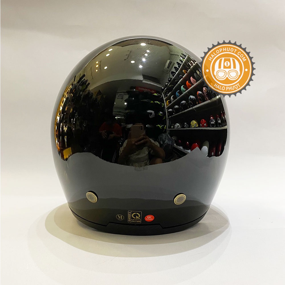 [Chính hãng] Nón bảo hiểm kính âm Royal M139 Đen bóng (tặng balo rút)