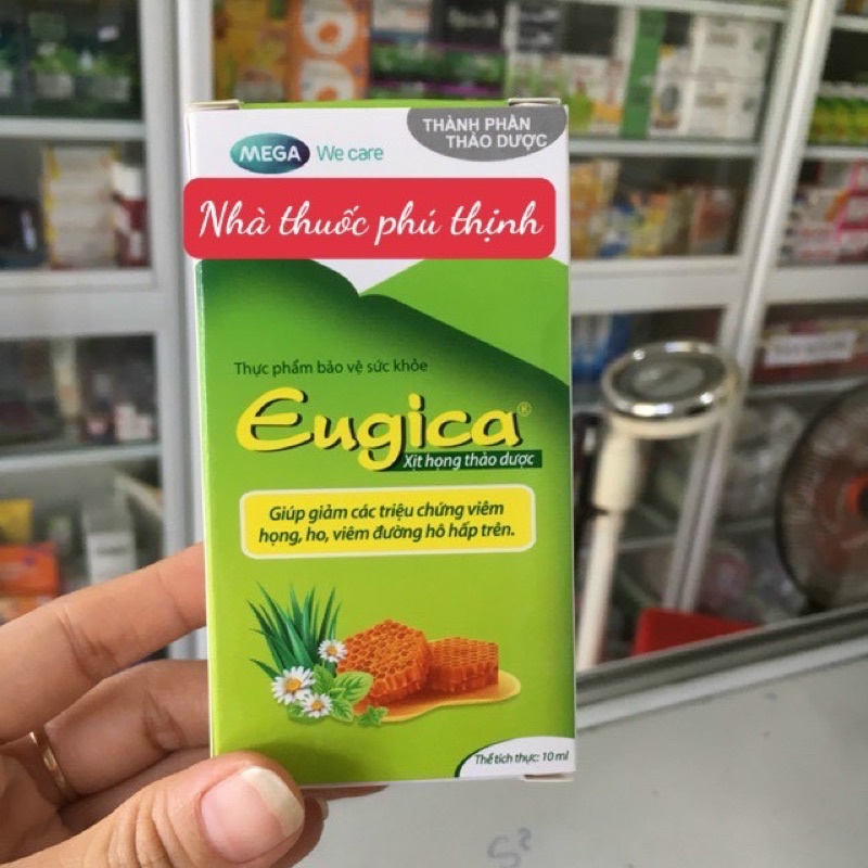 ✅ Eugica xịt họng giảm ho, viêm họng, date xa