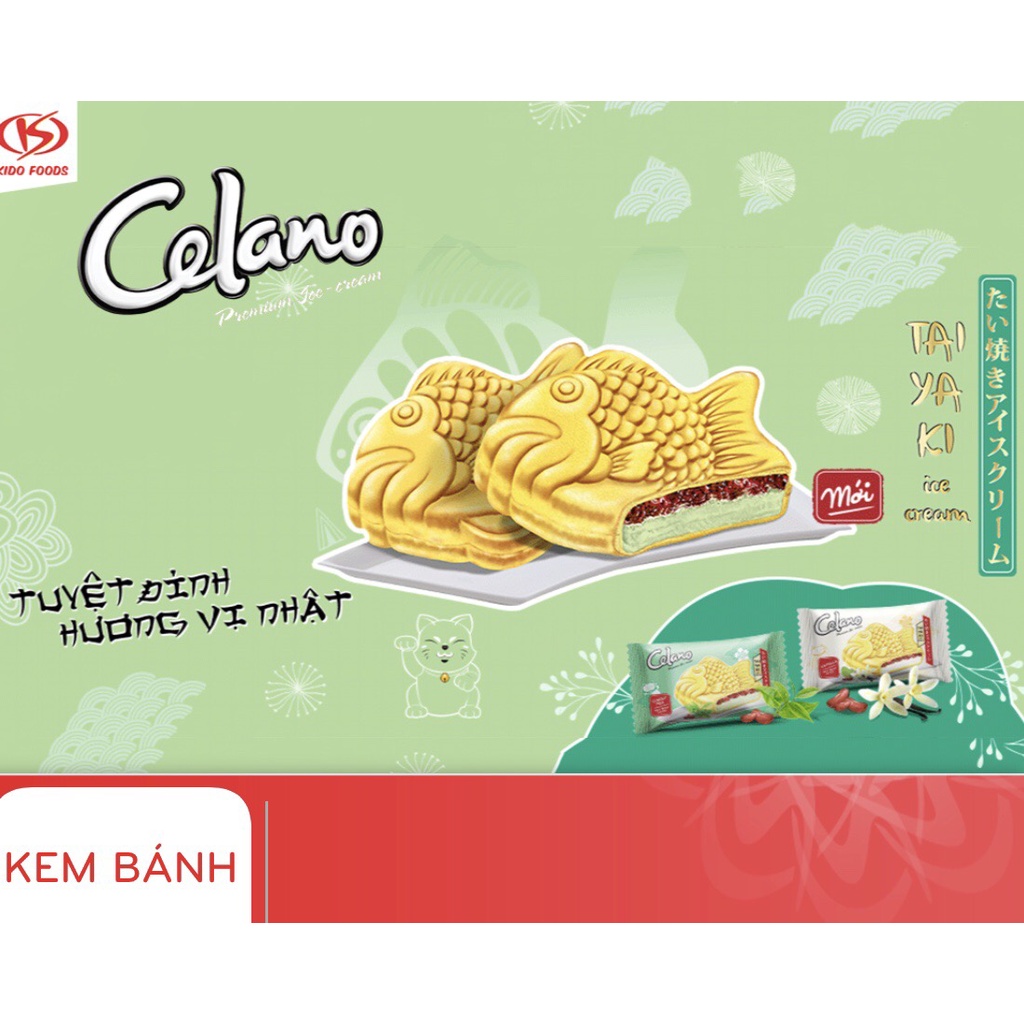 GIAO HỎA TỐC Kem Celano bánh Cá 70g