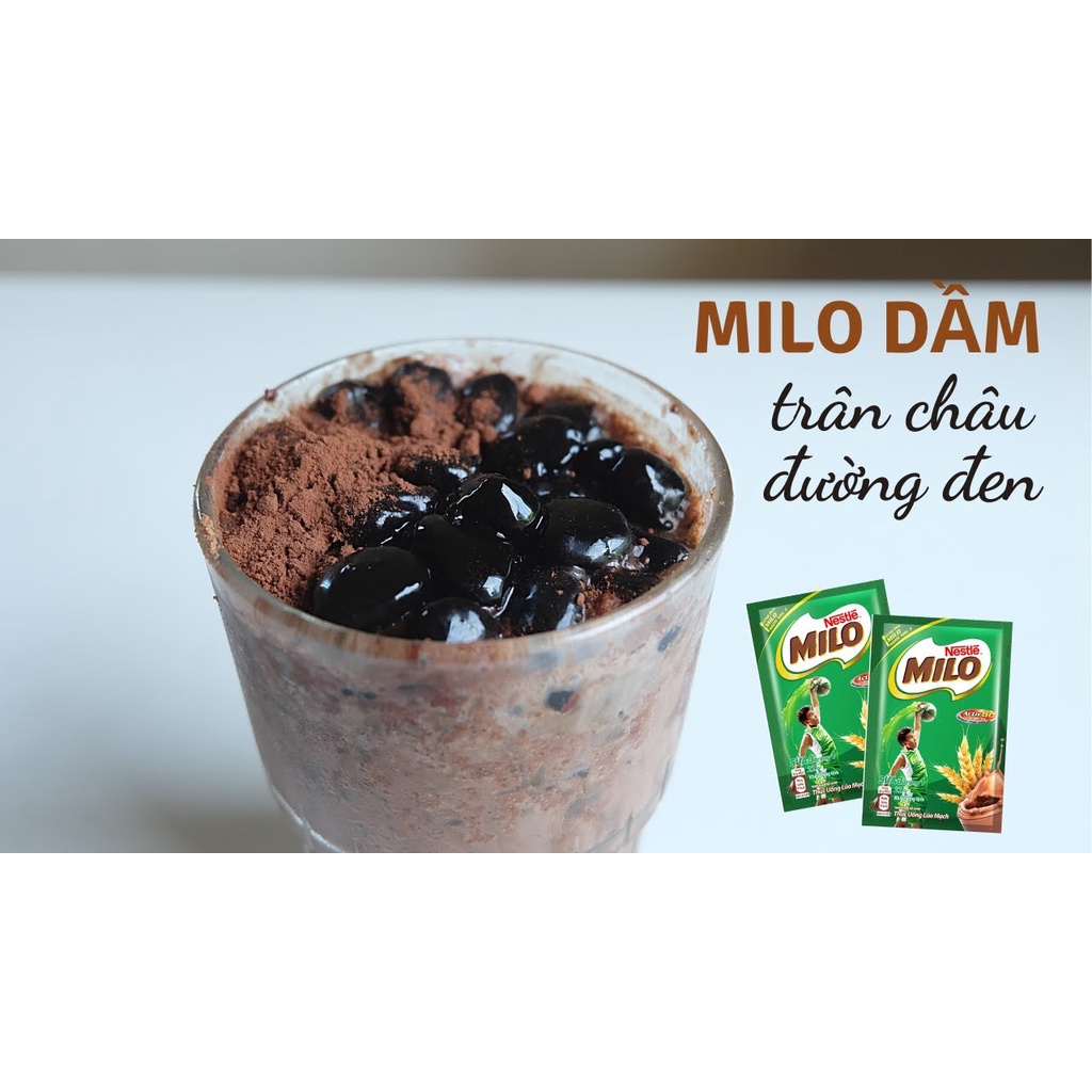 Set nguyên liệu milo cacao matcha 3 vị dầm sữa kiểu Thái Lan siêu đỉnh Bếp Yêu Meli