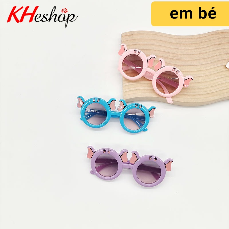 [Thời Trang] Kính Hoạt Hình bé Voi xinh xắn dễ thương, nhiều màu lựa chọn cho Trẻ Em mã Y1623
