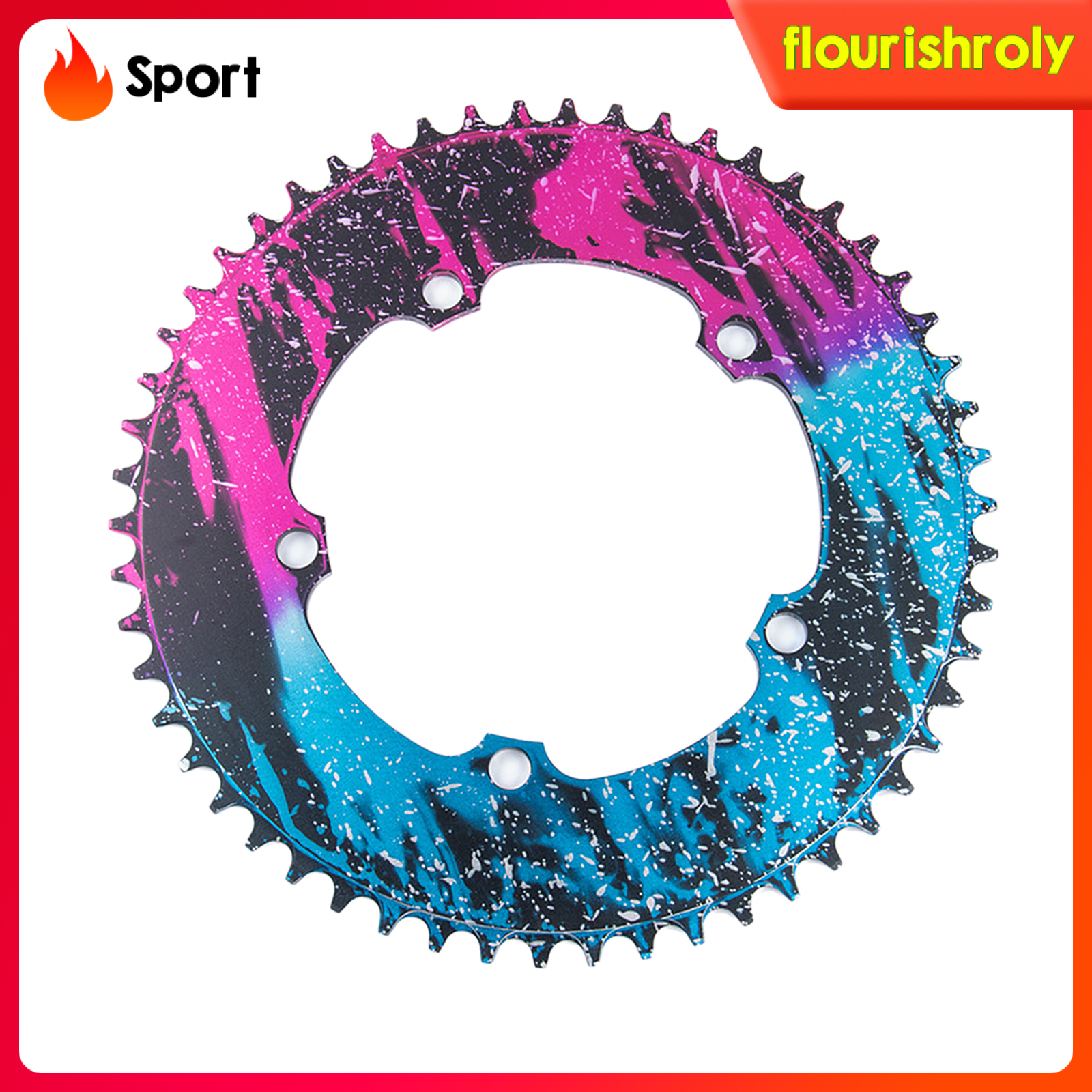 [RolySport]Bike Chainring Single Speed Road 54T/56T BCD130 Sprocket Refit Chainwheel