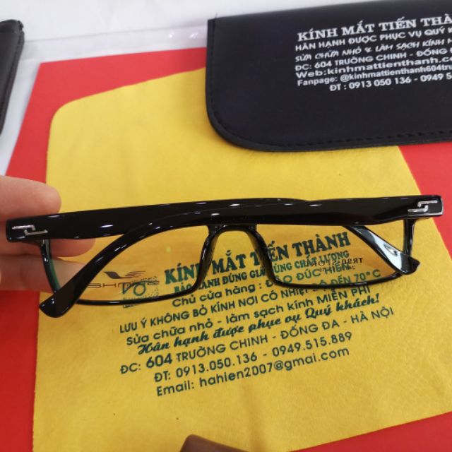 Gọng Nhựa Dẻo Dáng Vuông Nhỏ Hạn Chế Độ Dày Mắt Kính - Kính Mắt Tiến Thành