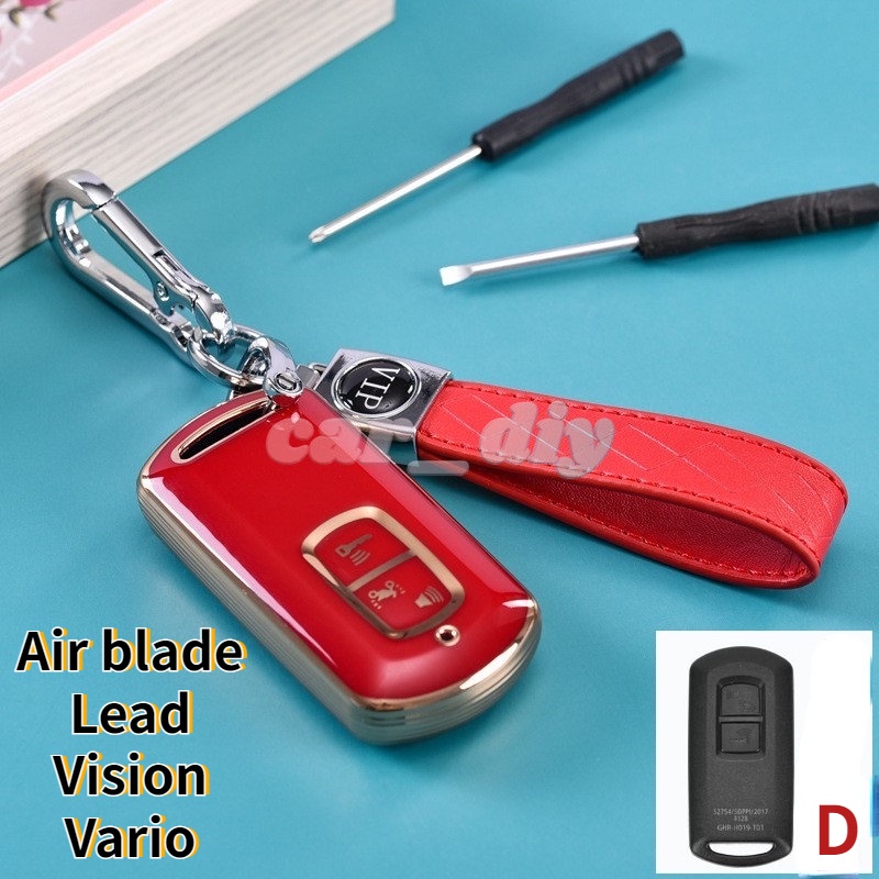 Vỏ TPU Bảo Vệ Chìa Khóa Điều Khiển Từ Xa Cho Xe Mô Tô Honda 2022 Vision SH Mode Air Blade Lead Vario PCX
