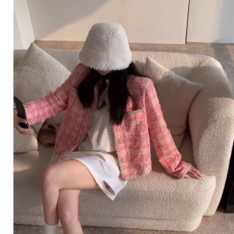 [Có sẵn] Áo khoác dạ tweed dễ thương, áo khoác nữ có video ảnh thật | BigBuy360 - bigbuy360.vn