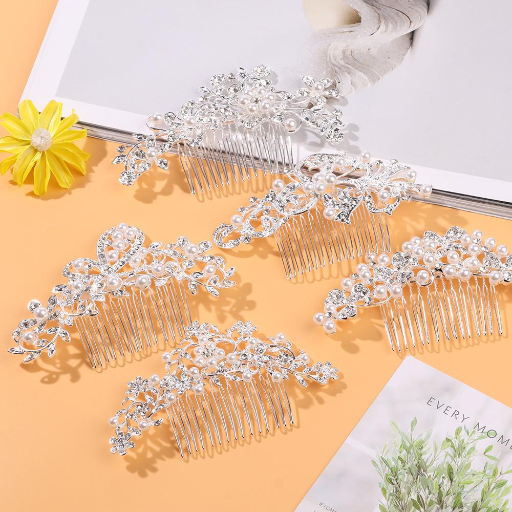 Lược Cài Tóc Hình Hoa Dành Cho Cô Dâu Ngày Cưới