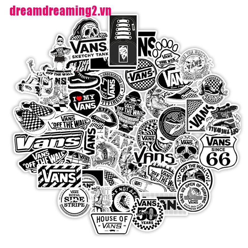 Set 50 Miếng Dán Trang Trí Họa Tiết Graffiti Cá Tính