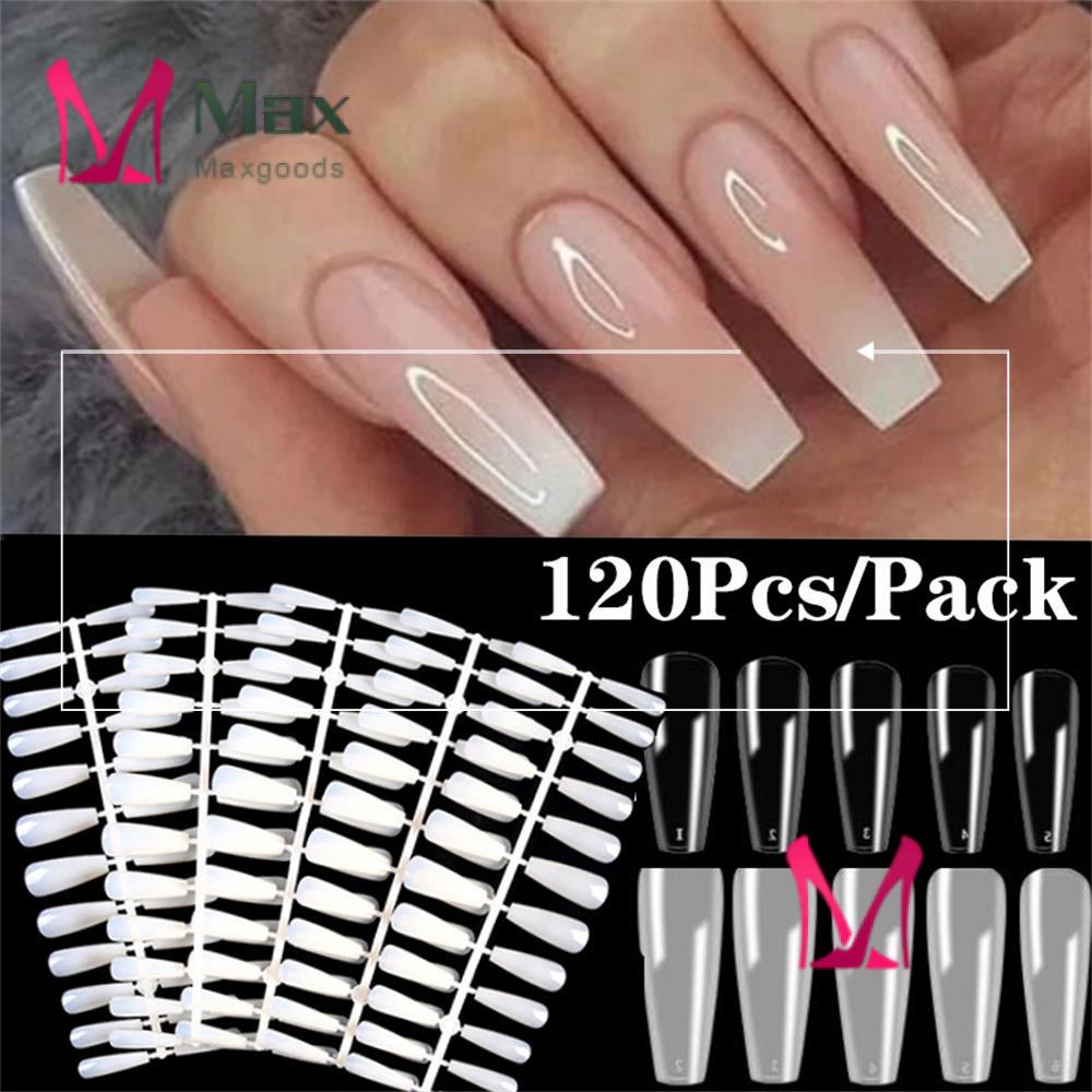 Bộ 120 Móng Tay Giả Bằng Acrylic UV DIY