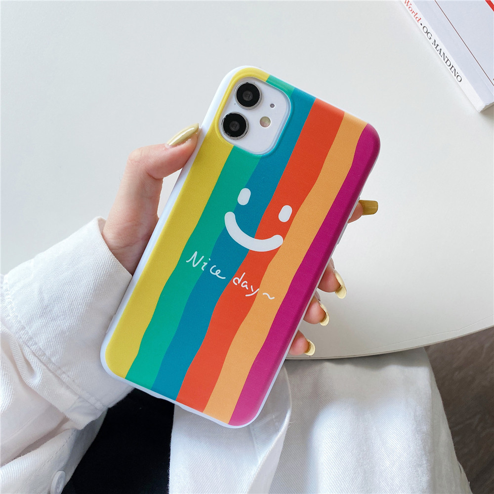Ốp Điện Thoại Silicon Màu Kẹo Hình Cầu Vồng Cho Iphone 12 11 Pro Max Xs Max Xr 8 Plus 7 Plus 6 6s Plus 5 5s Se 2020 | BigBuy360 - bigbuy360.vn