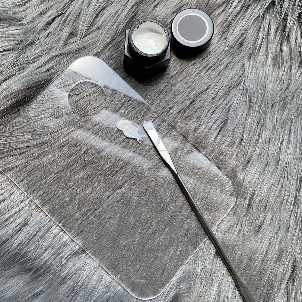 Bảng pha màu acrylic và que trộn kem nền/mắt/làm móng chống gỉ sét tiện lợi