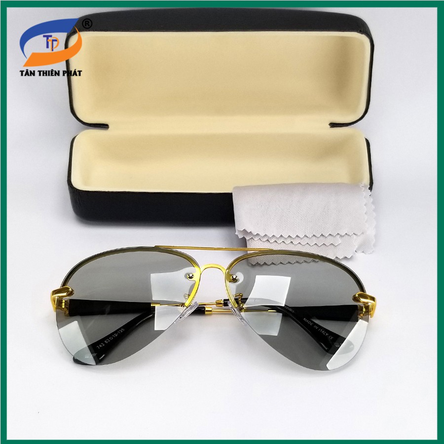 Mắt kính nam đổi màu dùng cả ngày và đêm 743 - Kính thời trang nam ôm mắt chống bụi, chống nắng và tia UV