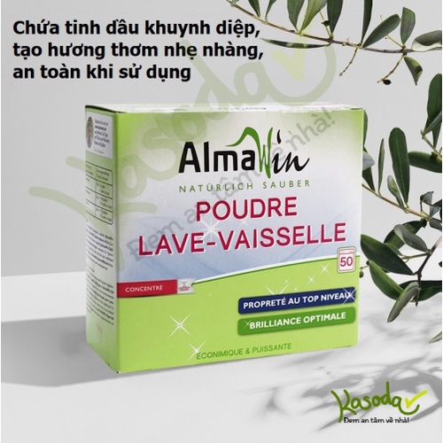 Bột rửa bát chén không mùi Almawin 1250g dùng cho máy rửa bát