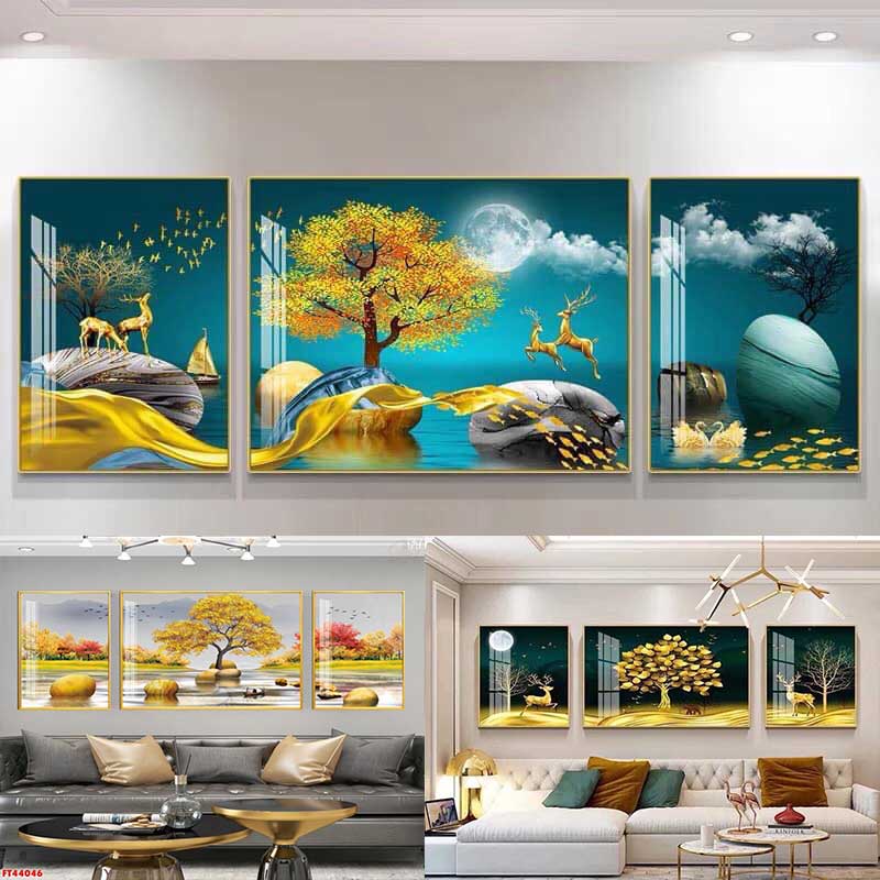 Tranh Treo Tường TRÁNG GƯƠNG - IN UV 3D MIKA CAO CẤP BÓNG BỀN ĐẸP